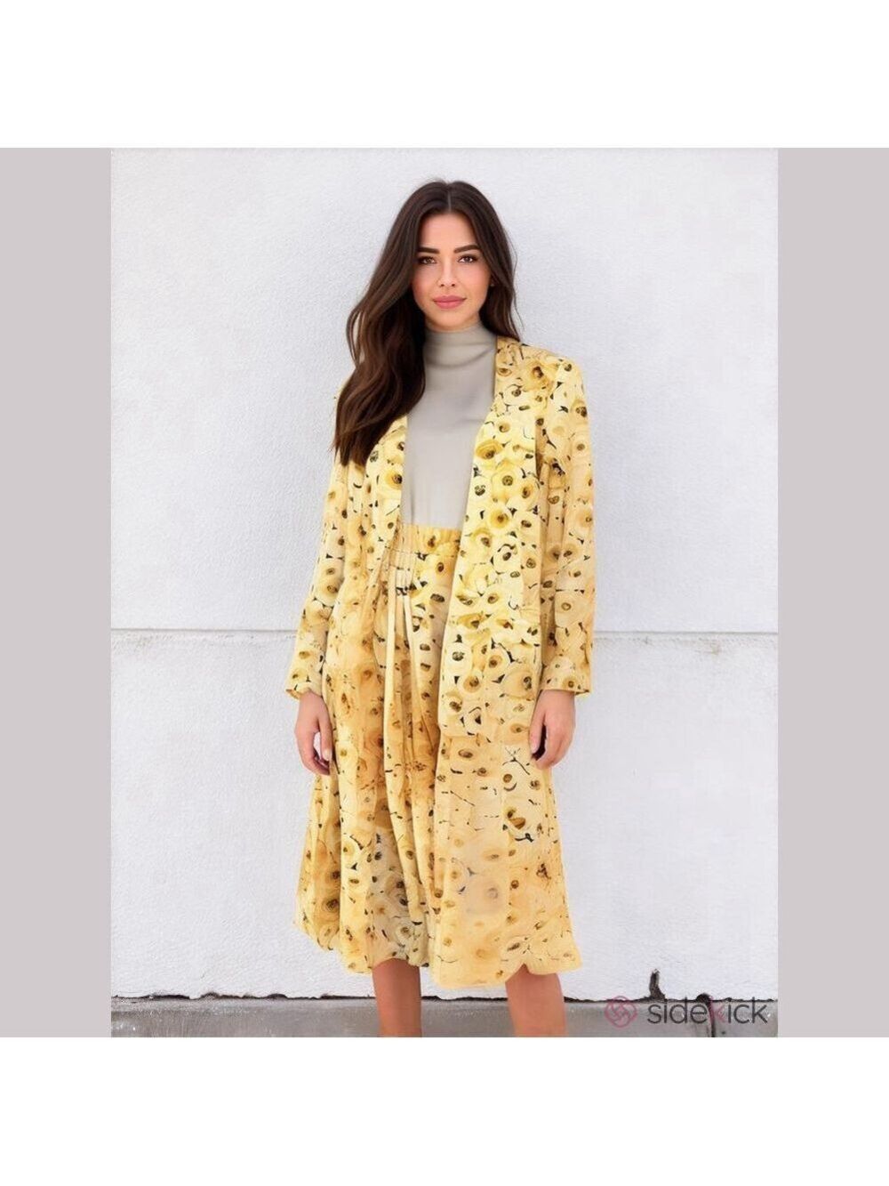 Evan Picone Floral Midi Skirt and Blazer set (Med)